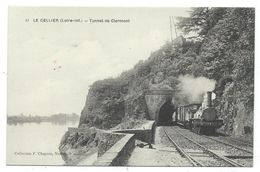CPA - LE CELLIER, TUNNEL DE CLERMONT - Loire Atlantique 44 - Train à Vapeur - Collection F. Chapeau - Le Cellier