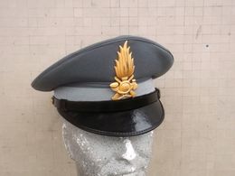 Berretto Visiera Di Fornitura Anni '90 Guardia Di Finanza Originale Completo Tg. 55 Mai Usato - Headpieces, Headdresses