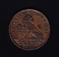 BELGIUM Cat Morin 311,  (8P2) - 2 Cent