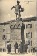 48 - Chateauneuf De Randon - La Lozère Illustrée - Statue De Duguesclin (animée) - Pas Courante - Chateauneuf De Randon