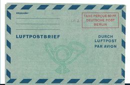 BLN213a / Luftpostleicht-Brief LF 2 Ungebraucht (Aerogram) - Sobres Privados - Nuevos