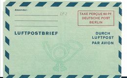 BLN213c / Luftpostleicht-Brief LF 2 Ungebraucht (Aerogram) - Buste Private - Nuovi