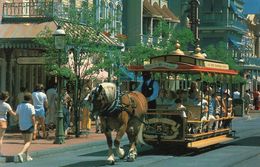 Cart. - Wslt Disney World - Trolley Ride Down Main Street , USA - Orlando