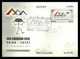 Egypt - 2010 - ( FDC - ABU Pacific Robot Contest - Robocon ) - Brieven En Documenten