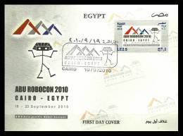 Egypt - 2010 - ( FDC - ABU Pacific Robot Contest - Robocon ) - Cartas