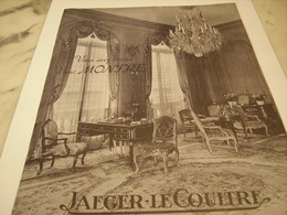 ANCIENNE PUBLICITE MONTRE JAEGER-LECOULTRE 1952 - Wandklokken