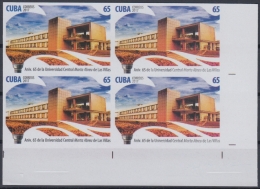 Delcampe - 2017.190 CUBA 2017 MNH 65c IMPERFORATE PROOF BLOCK4. 65 ANIV UNIVERSIDAD DE LAS VILLAS MARTA ABREU. - Imperforates, Proofs & Errors