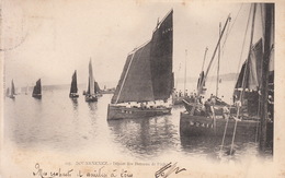 FRANCIA DOUARNENEZ  DEPART DES BATEAUX DE PECHE 1901 - Pont-Croix