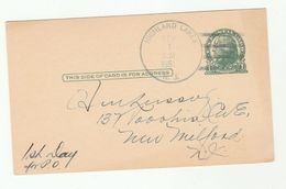 1951 Highland Lakes Nj 1st Day Of POST OFFICE Postal Stationery Card Cover Stamps USA - 1941-60