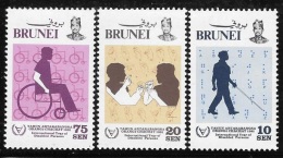 Brunei 1981 Int'l Year Of The Disabled MLH - Brunei (...-1984)