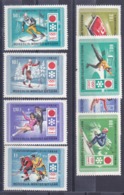 Mongolie	Jeux Olympique De Sapporo 1972	Série De 8Tp Y&T N° 596/603 MNH ** à Moins 50 % De La Cote - Winter 1972: Sapporo