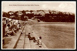 B1571 - Torre Abbey - Promenade And Rock Walk  - Torquay - Gel. 1923 Leicester - Leicester
