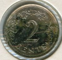 Malte Malta 2 Cents 1976 KM 9 - Malte