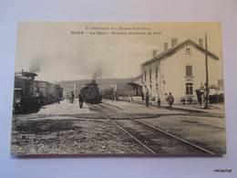 BUZY-La Gare-Arrivée Du Train De Pau- - Other Municipalities
