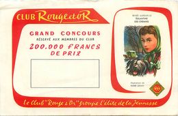 VP-GF.18-62 : BUVARD.  LIVRE. CLUB ROUGE ET OR  RENEE AUREMBOU EGLANTINE DES CHEMINS ILLUSTRATIONS DE PIERRE DEHAY. - L