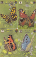 UK Phonecard  - Unitel Remote Memory - Set 4 Butterfly - Superb Mint Condition - [ 8] Companies Issues