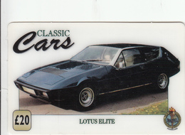 UK Phonecard  - Unitel Remote Memory - Classic Cars Lotus Elite - Superb Mint Condition - [ 8] Companies Issues