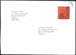 Mailed Cover (letter) With Stamp Year Of The Rooster 2017  From Canada To Bulgaria - Cartas & Documentos