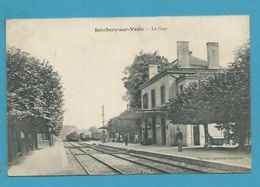 CPA Chemin De Fer Arrivée D'un Train En Gare De JONCHERY-SUR-VESLE 51 - Jonchery-sur-Vesle