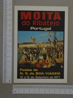 PORTUGAL    - CARTAZ DAS FESTAS Nª Sª BOA VIAGEM - MOITA 1977  2 SCANS  - (Nº20736) - Setúbal