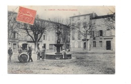 CPA  83 Carcès Place Marceau Capelette 1907 - Carces