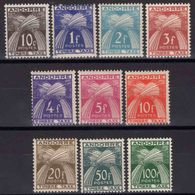 Andorre - 1943 - Taxes N° 32 à 41 - Neuf * - MLH - Unused Stamps