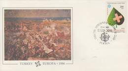 Enveloppe   FDC   1er  Jour   TURQUIE      EUROPA    1986 - 1986