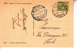 Vaticano (1930) - 30 Cent. "Conciliazione" Su Cartolina - Lettres & Documents