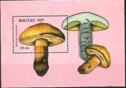 BHOUTAN CHAMPIGNONS, CHAMPIGNON, MUSHROOM, Setas YVERT BF 191. MNH, Neuf Sans Charniere - Champignons