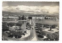 GENEVE - PONT DU MONT BLANC ET LE JURA -  VIAGGIATA FG - Genève