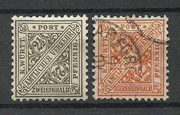 Deutschland Württemberg 1916 Michel 237 - 238 */o - Sonstige & Ohne Zuordnung