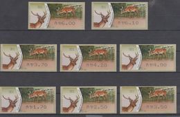 ISRAEL 2011 KLUSSENDORF ATM DEER DAMA MESOPOTAMICA FULL SET OF 8 STAMPS - Viñetas De Franqueo (Frama)