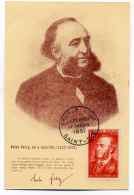 YT N° 880  JULES FERRY  Sur Carte Maximum   /  Saint Dié  17 Mars 1951 / Cote 225€ - 1950-1959