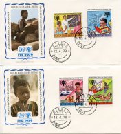 Guinea Bissau, 1979, International Year Of The Child, IYC, United Nations, FDC, Michel 529-532 - Guinea-Bissau