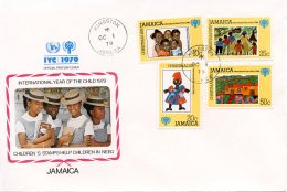Jamaica, 1979, International Year Of The Child, IYC, United Nations, FDC, Michel 462-465 - Jamaica (1962-...)