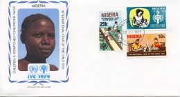 Nigeria, 1979, International Year Of The Child, IYC, United Nations, FDC, Michel 359-361 - Nigeria (1961-...)