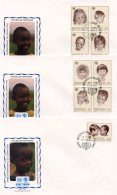 Rwanda, 1979, International Year Of The Child, IYC, United Nations, FDC, Michel 992-1000 - Sonstige & Ohne Zuordnung