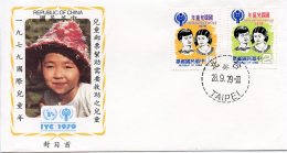 Taiwan, 1979, International Year Of The Child, IYC, United Nations, FDC, Michel 1309-1310 - Other & Unclassified