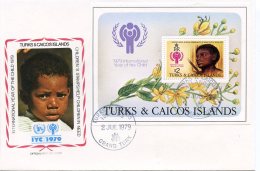 Turks And Caicos, 1979, International Year Of The Child, IYC, United Nations, FDC, Michel Block 15 - Turks & Caicos