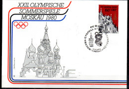 URSS    FDC    Jo 1980     Logo Ours - Zomer 1980: Moskou