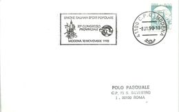POSTMARKET 1990 MODENA - 1981-90: Marcophilia