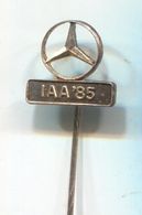 MERCEDES IAA 85, Inter. Ausstellung  - Car, Auto, Automotive, Vintage Pin, Badge, Abzeichen - Mercedes