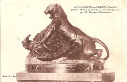 Cpa Mouilleron En Pareds Bronze Offert A La Mairie Par Clemenceau - Mouilleron En Pareds
