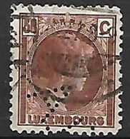 PER351 -LUSSEMBURGO - PERFIN 172 - 50 C. - CATALOGO UNIFICATO - 1926-39 Charlotte Right-hand Side