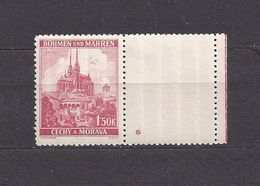Bohemia & Moravia Böhmen Und Mähren 1939 MNH ** Mi 30 Sc 32 Cities And Castles I. Städte I. Leerfeld, Coupon - Unused Stamps