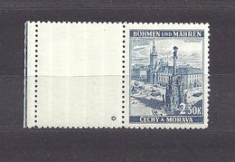 Bohemia & Moravia Böhmen Und Mähren 1939 MNH ** Mi 32 Sc 34 Cities And Castles I. Städte I. Leerfeld, Coupon - Unused Stamps