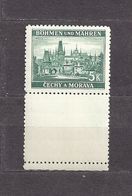 Bohemia & Moravia Böhmen Und Mähren 1939 MNH ** Mi 35 Sc 37 Cities And Castles I. Städte I. Leerfeld, Coupon. - Ungebraucht