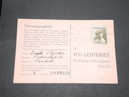 NORVÈGE - Carte De Correspondance De Landnes Pour Oslo En 1946 -  L 13799 - Lettres & Documents