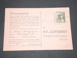 NORVÈGE - Carte De Correspondance De Sandnes Pour Oslo En 1946 -  L 13801 - Cartas & Documentos
