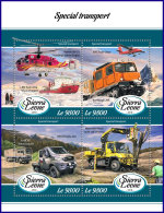 SIERRA LEONE 2018 MNH** Special Transports Spezialtransporter M/S - OFFICIAL ISSUE - DH1807 - Sonstige (Land)